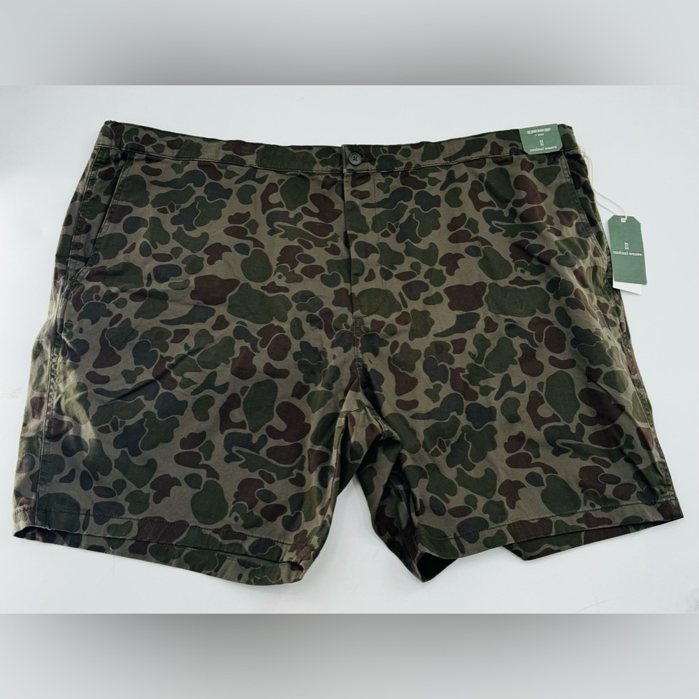 Camo Mutual Weave Chino Board Shorts Size 50 - 52 Hunting Military Stretch NEW